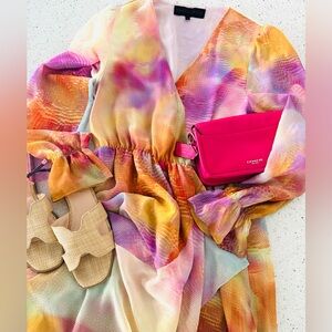 Kendall & Kylie Multicolor Asymmetrical Dress